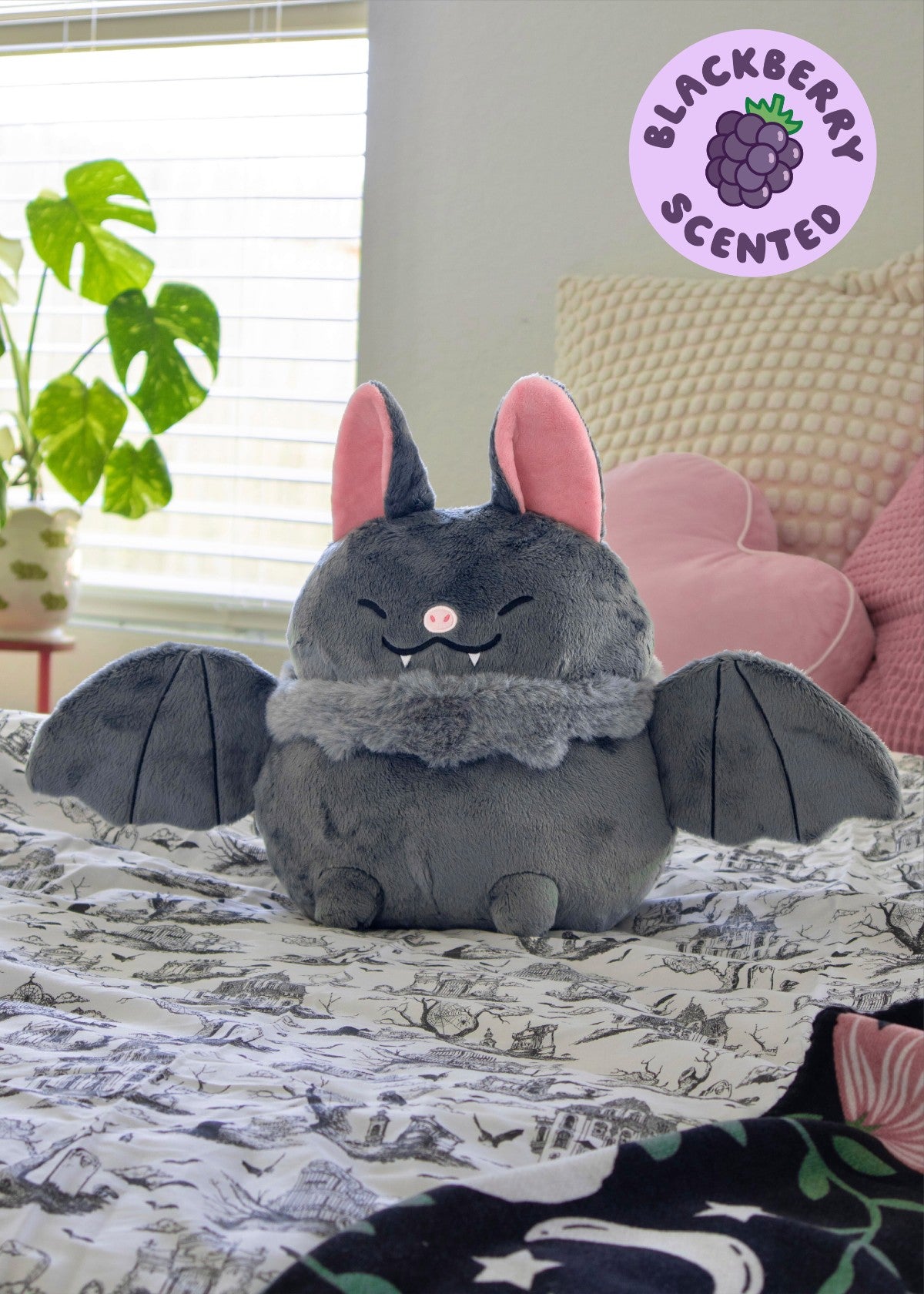 Blackberry Bat Heatable Plush
