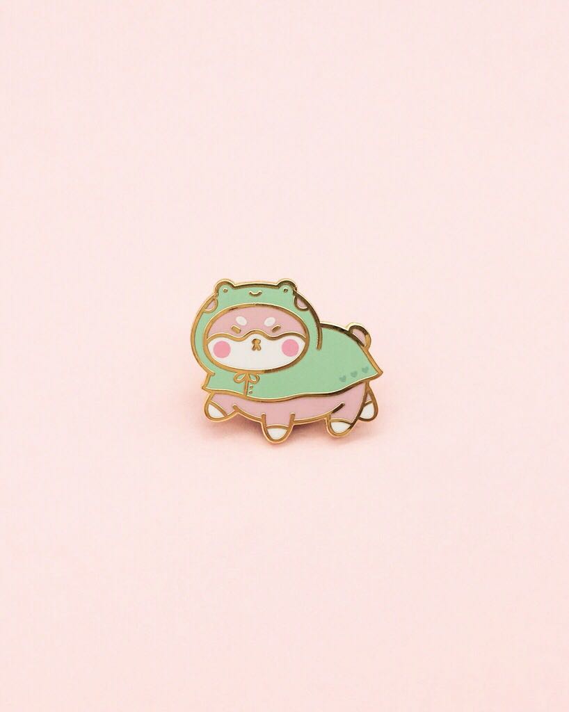 Shiba Raincoat Pin - Shopzoki