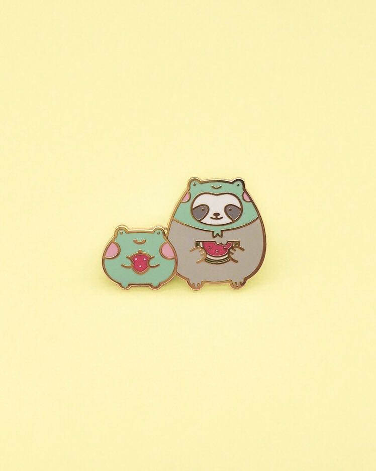 Sloth and Ebbo BFF Pin - Shopzoki