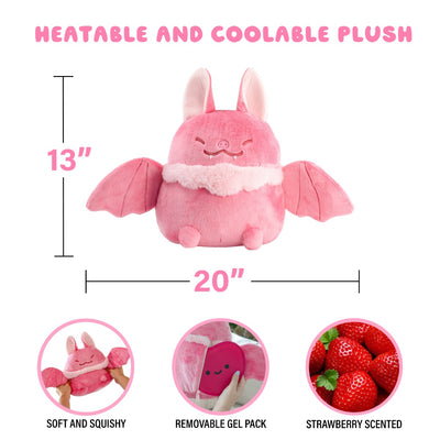Strawberry Bat Heatable Plush
