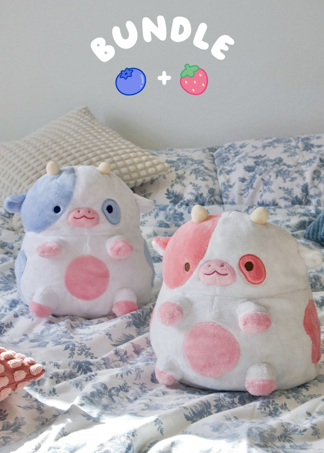 苺くまさん♡ Blueberry and Strawberry Cow Bundle – Shopzoki