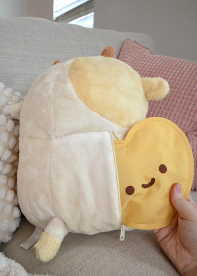 Banana Cow Heatable Plush