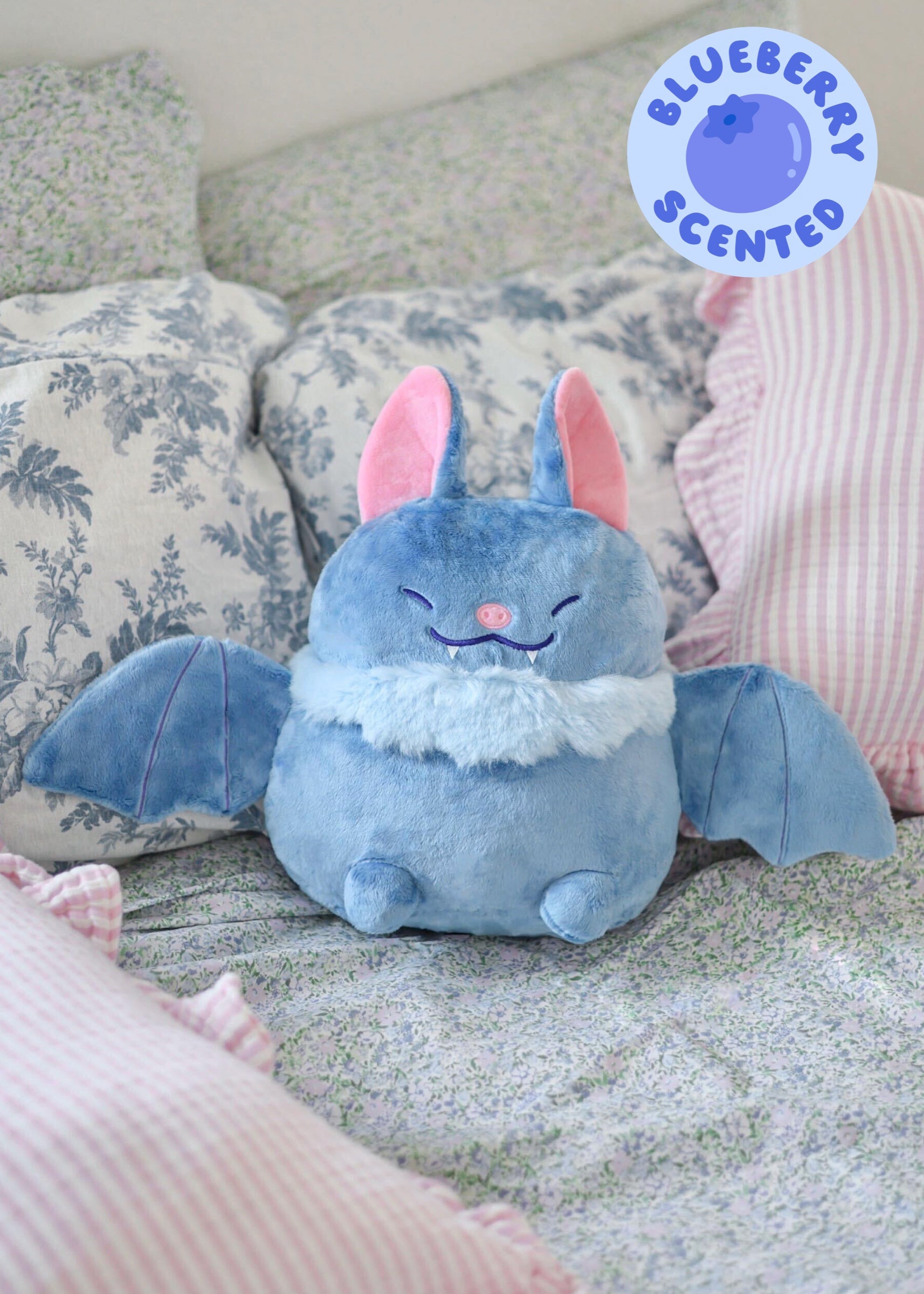 Blueberry Bat Heatable Plush