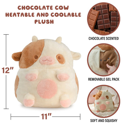 Chocolate Cow Heatable Plush