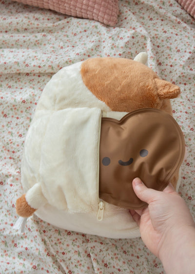 Chocolate Cow Heatable Plush