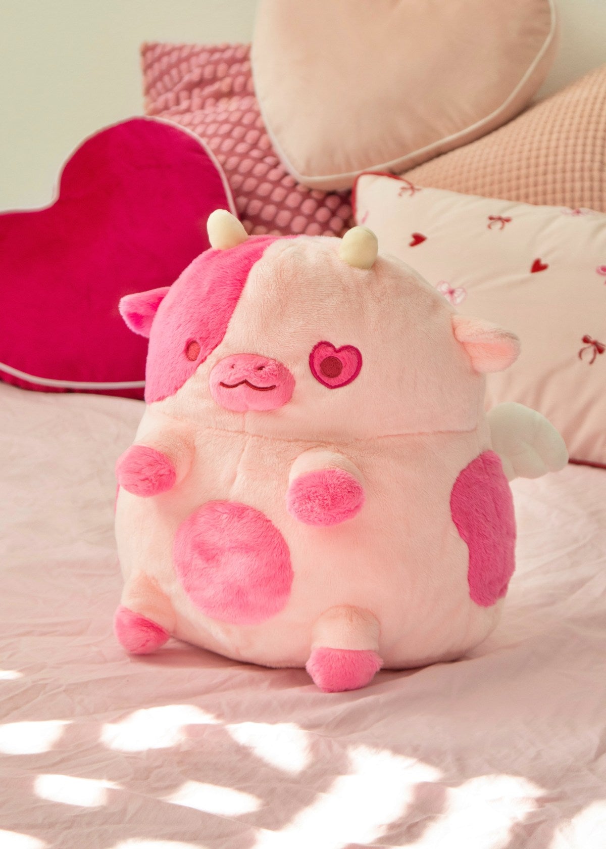 Cupid Cow Heatable Plush