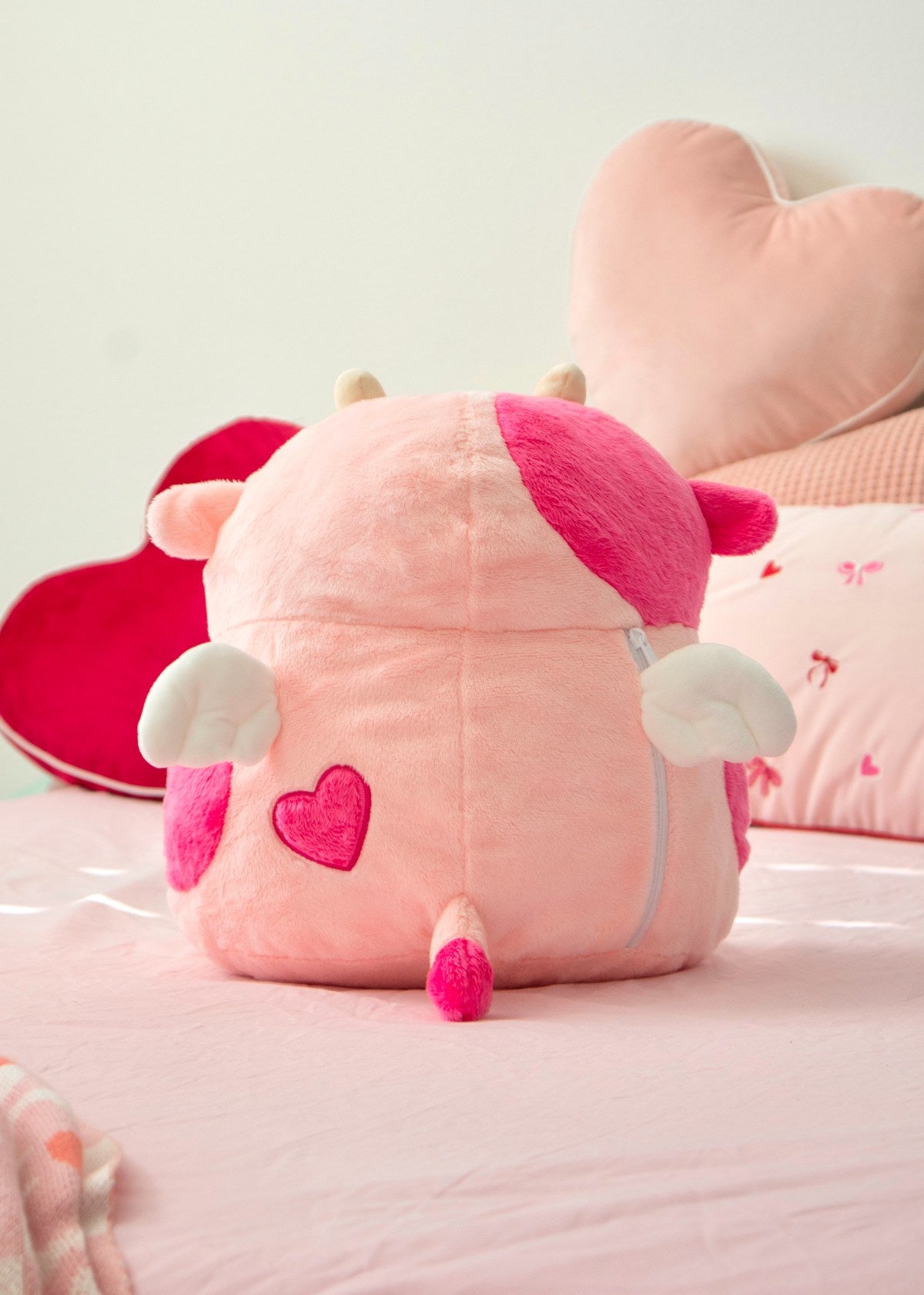 Cupid Cow Heatable Plush