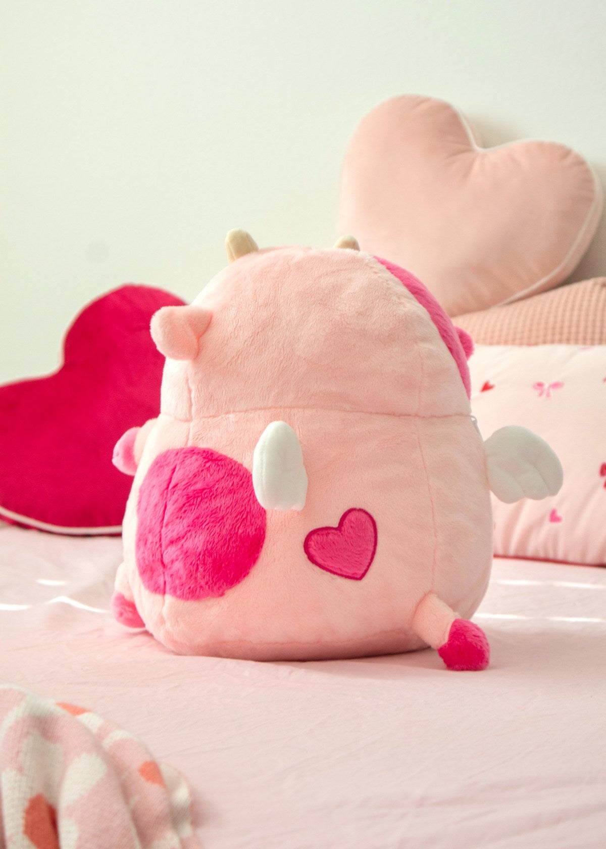 Cupid Cow Heatable Plush