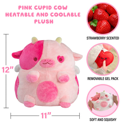 Cupid Cow Heatable Plush