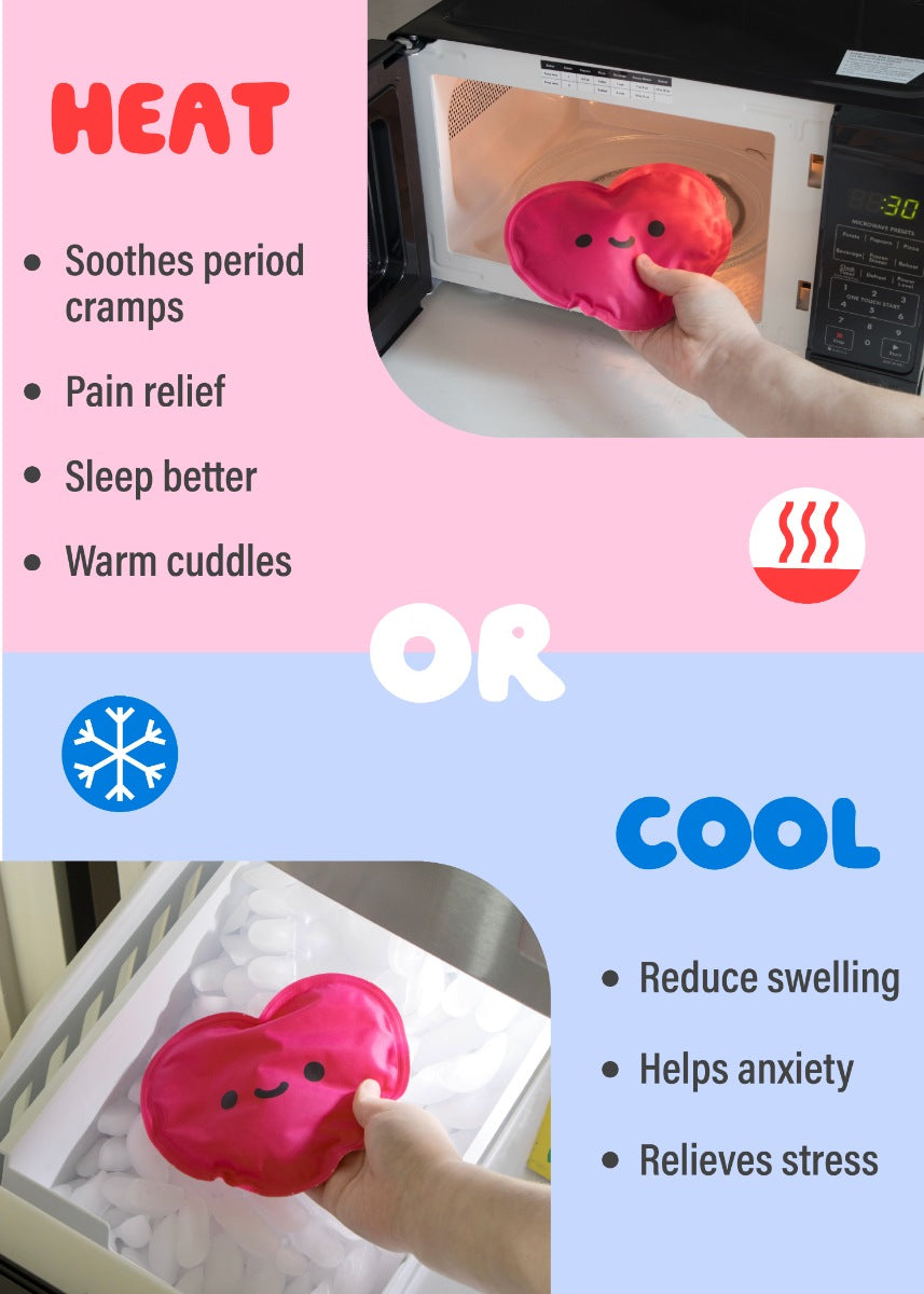 Ways to warm or cool the removable gel insert