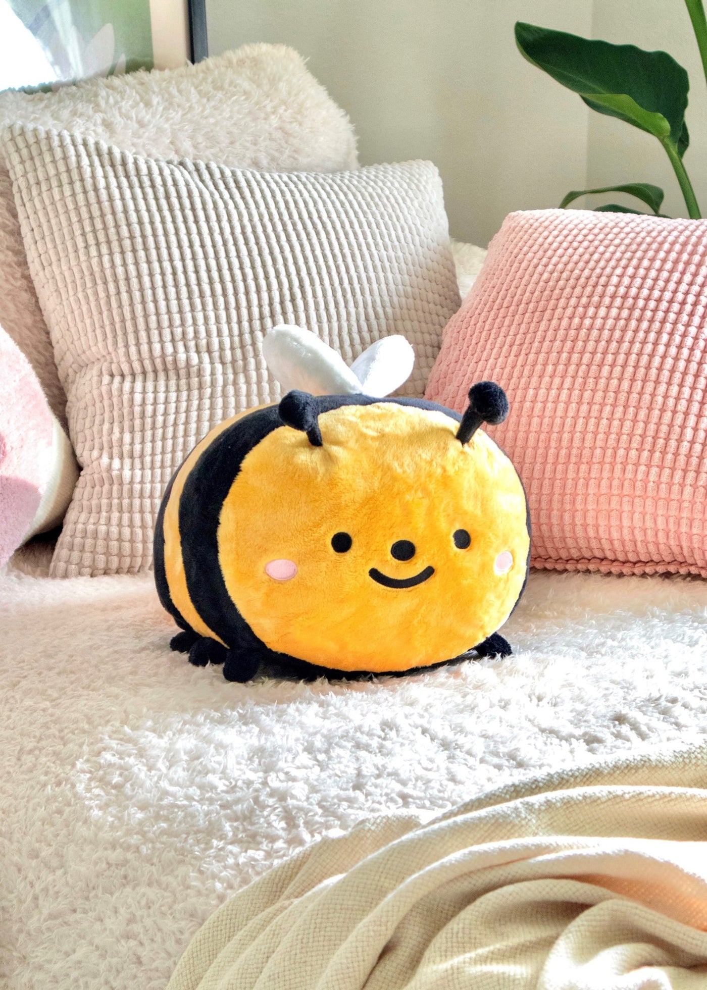 Avocatt Yellow Bee Plush Stuffed Animal