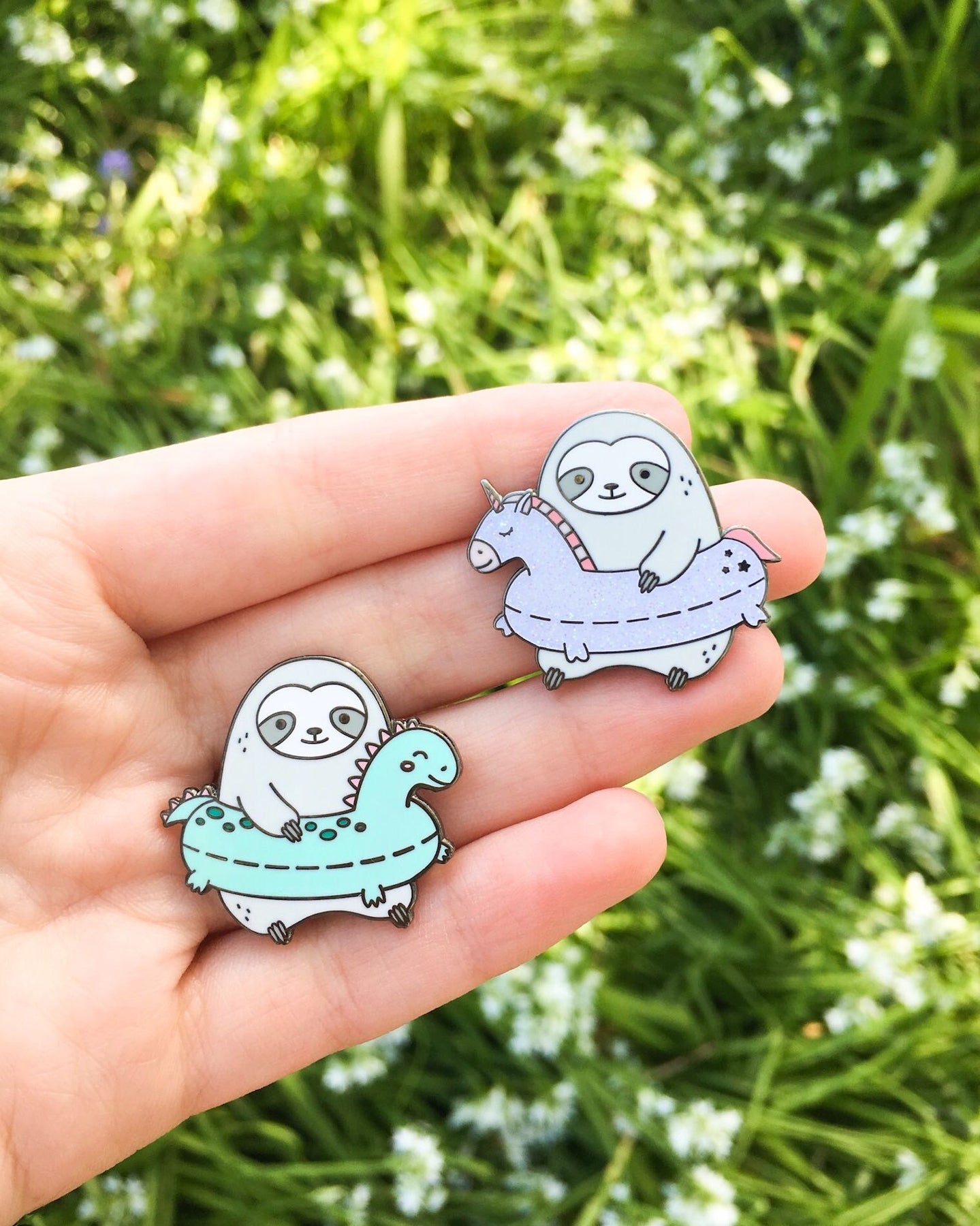 Sloth Pool Float Pins โ Shopzoki