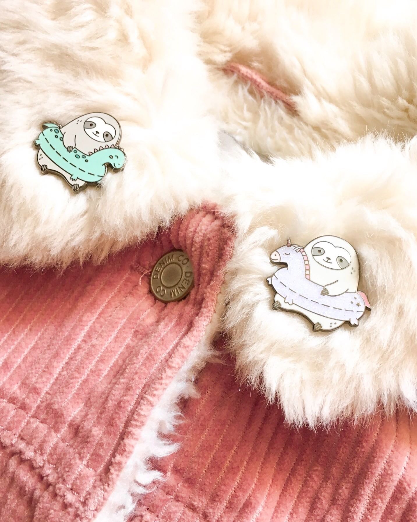 Sloth Pool Float Pins โ Shopzoki